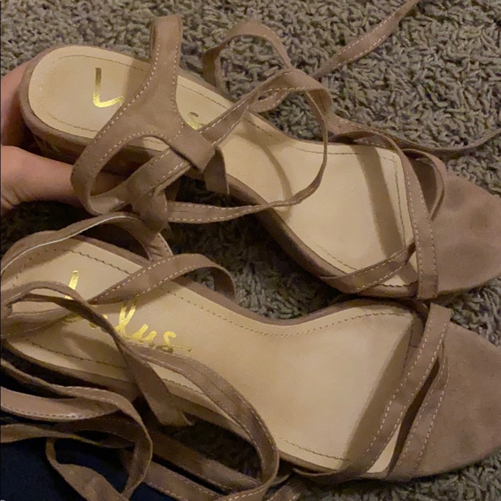 Lulus wrap heels